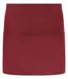 BR502 Waist Pocket Apron Burgundy colour image